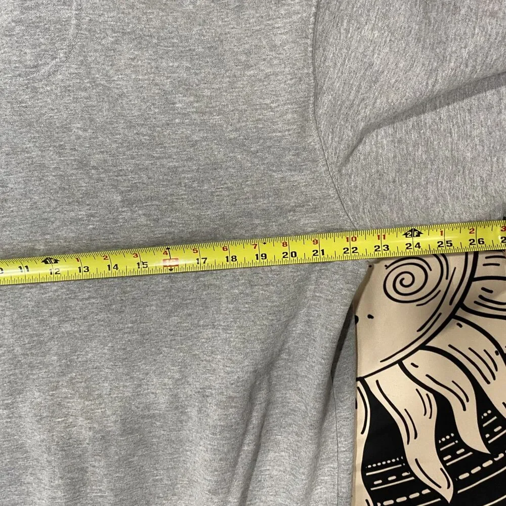 Carhartt Pull Over Hoodie Geay Mens Medium Loose Fit Utility Workwear - Picture 5 of 6